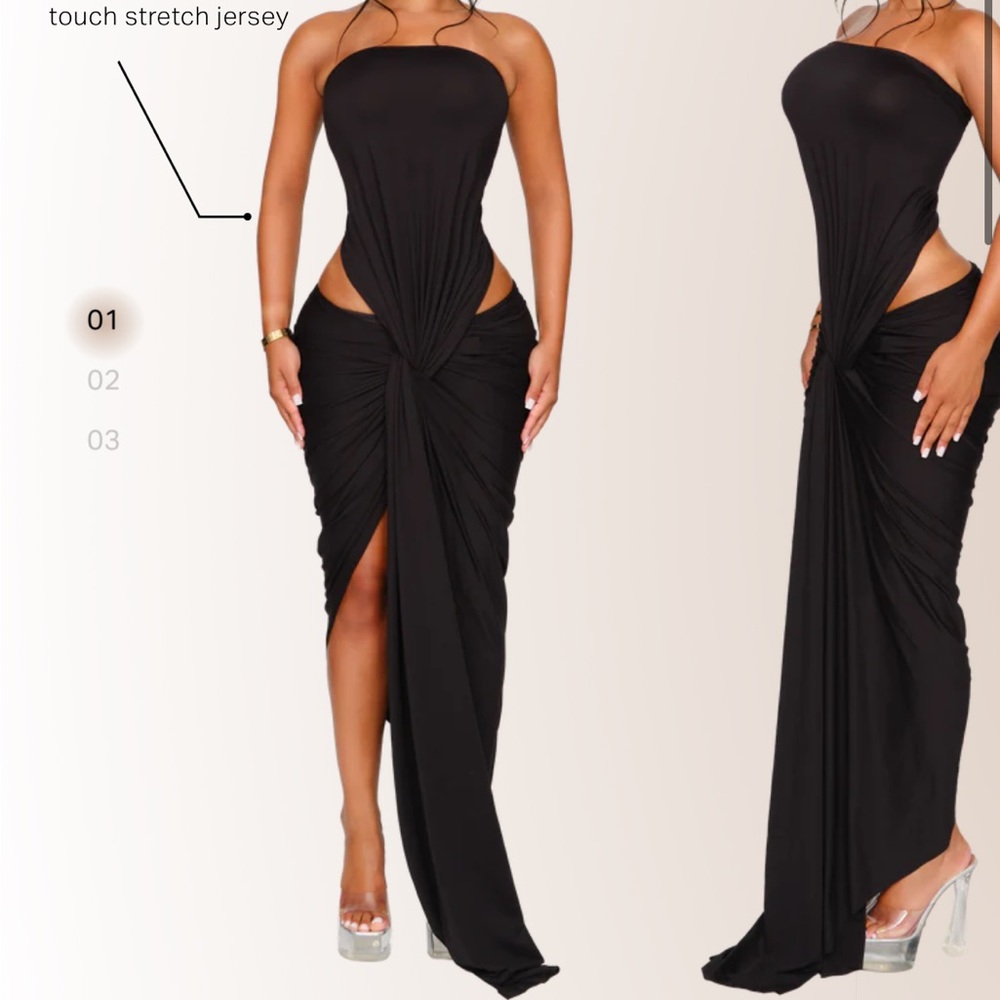 Kali knot dress black coucoo